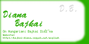 diana bajkai business card